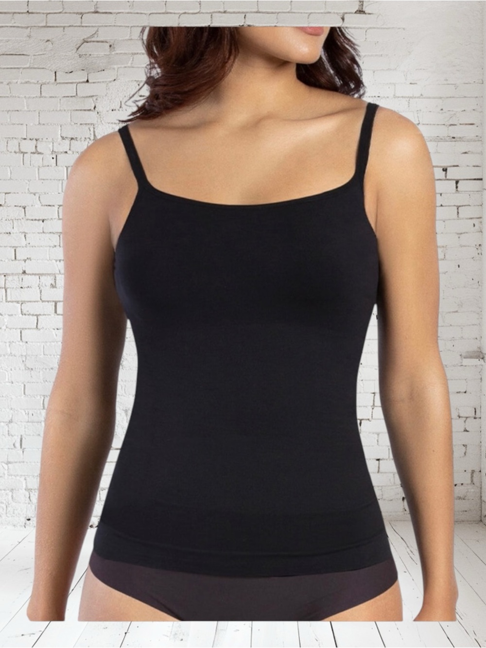 Curveez Incredibly Shaping Cami XL NWT Black Seamless Smoothing Tank Shapewear